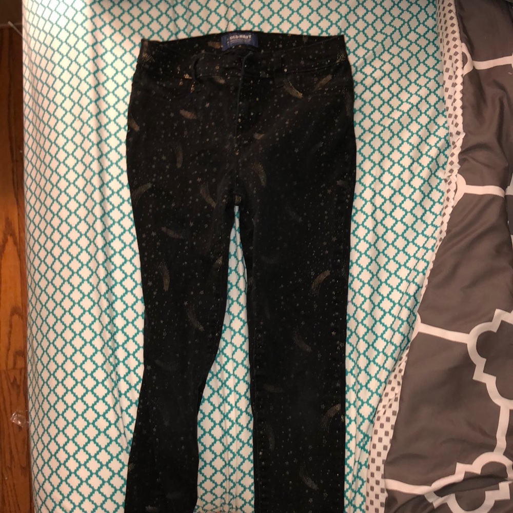 BLACK STARRED JEANS